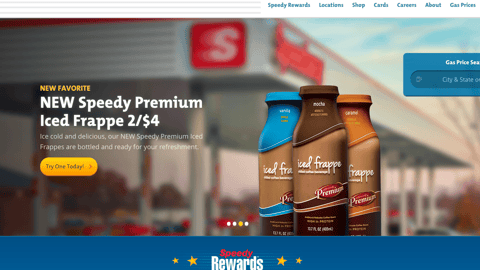 Speedway Speedy Premium Iced Frappe Carousel Ad